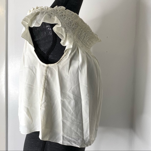 Lands’ End Off The Shoulder Boho Stitch Crop Top - Picture 7 of 8